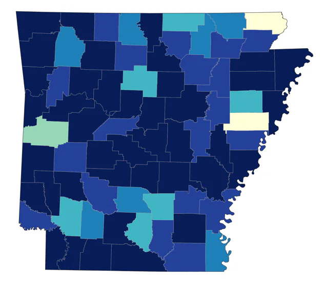 Winter Wren county map
