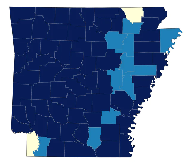 Wood Thrush county map