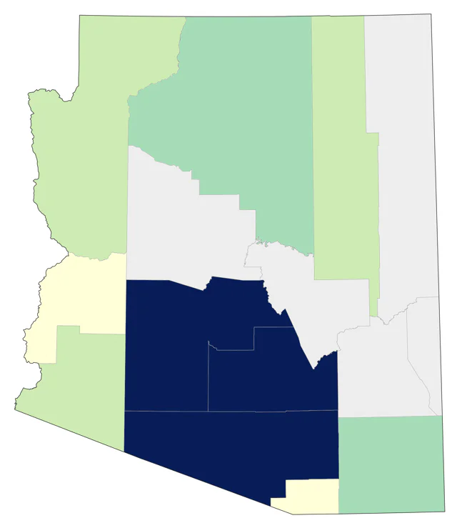 African Collared-Dove county map