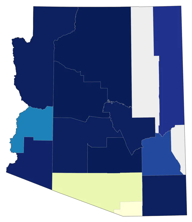 American Golden-Plover county map