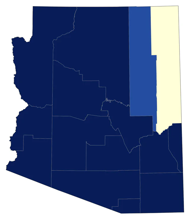Anna's Hummingbird county map