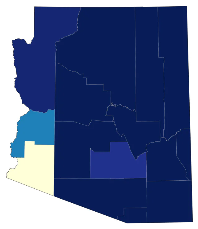 Band-tailed Pigeon county map