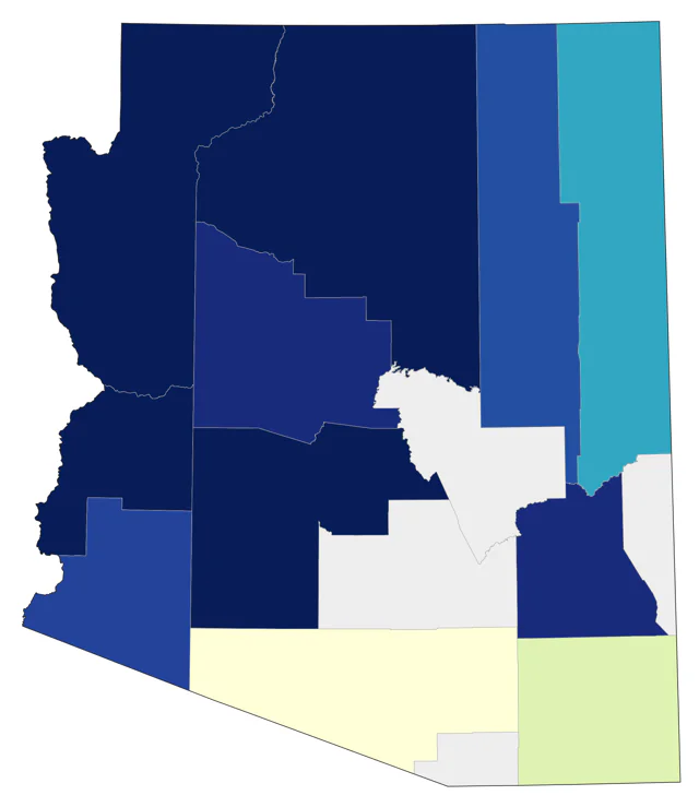 Barrow's Goldeneye county map