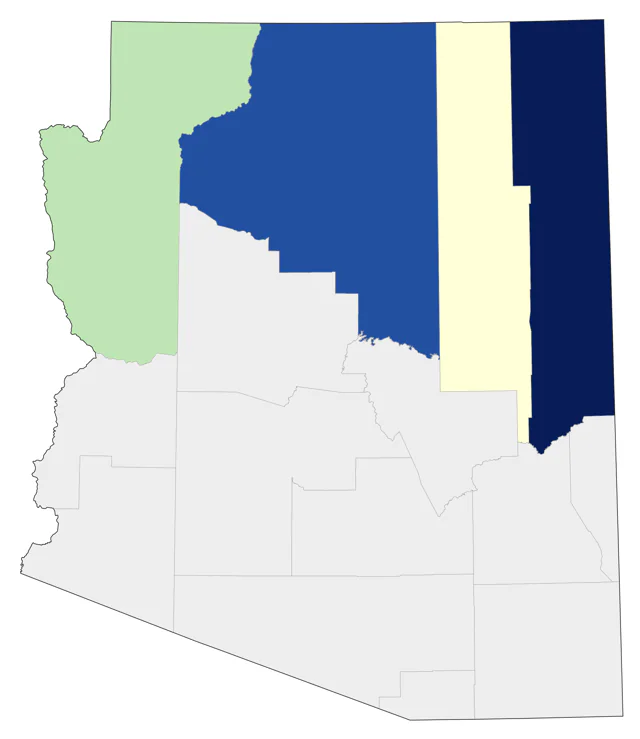 Black-billed Magpie county map