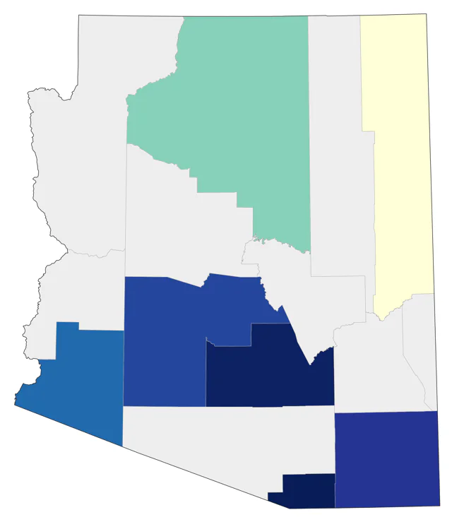 Black Swift county map