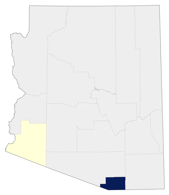 Black-throated Magpie-Jay county map