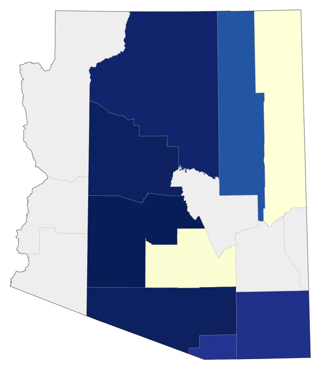 Blackburnian Warbler county map