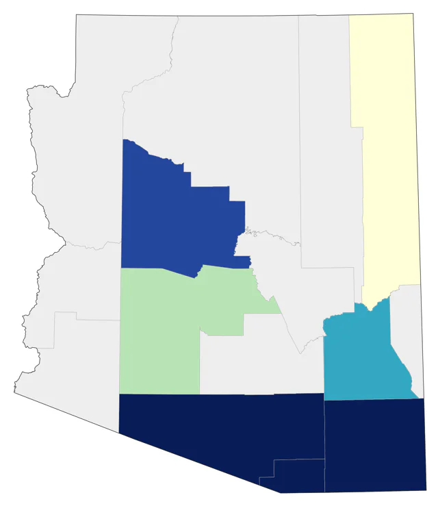 Blue-throated Mountain-gem county map