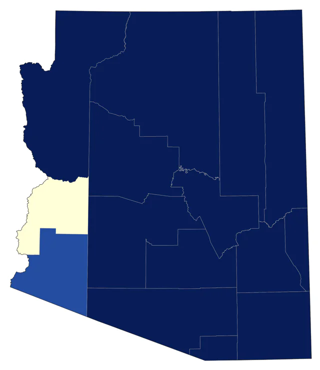 Broad-tailed Hummingbird county map