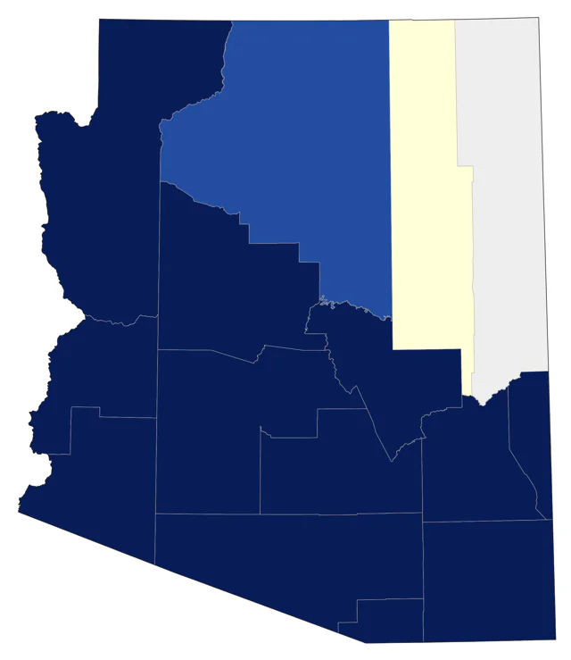 Bronzed Cowbird county map