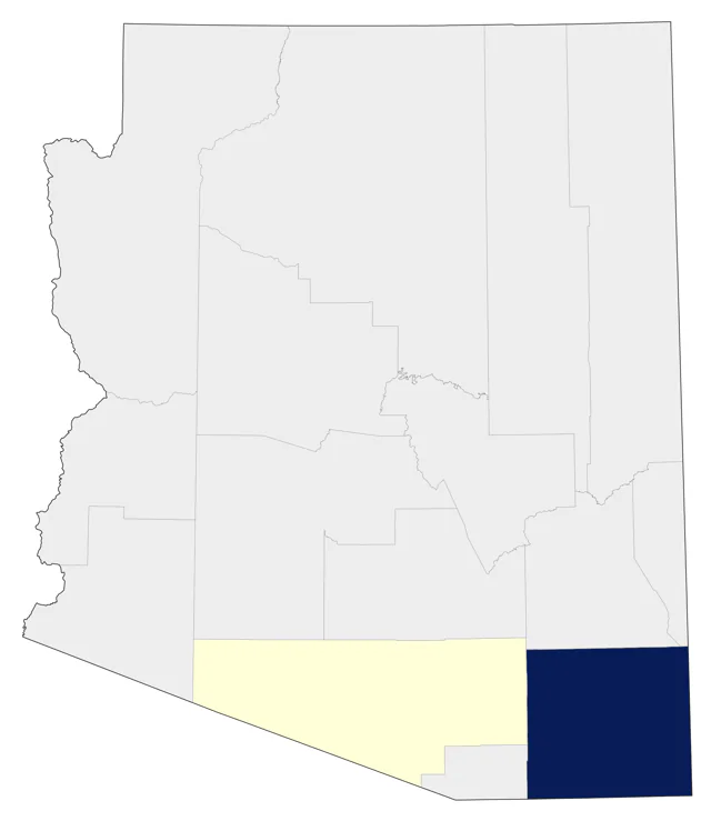 Brown-backed Solitaire county map