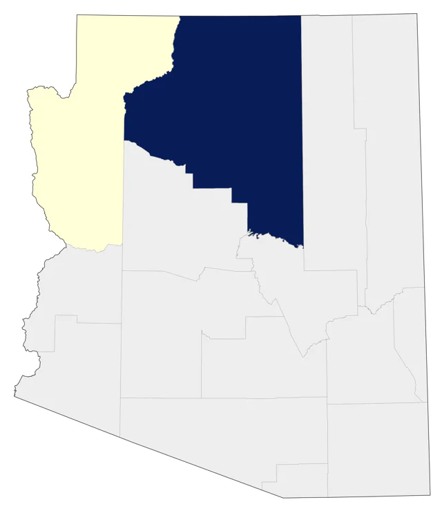 California Condor county map