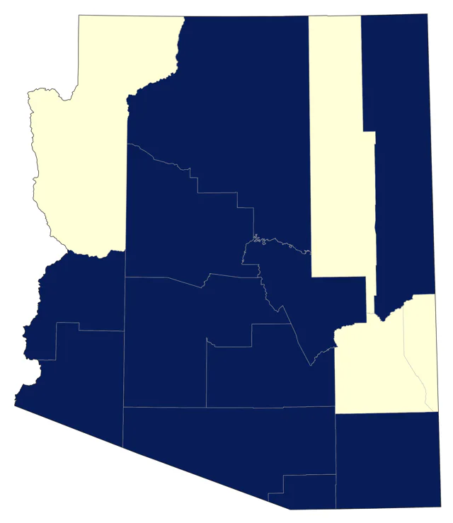Calliope Hummingbird county map