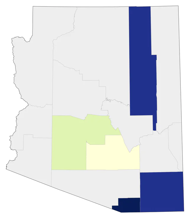 Carolina Wren county map