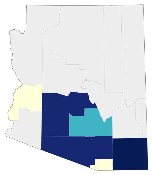 Cave Swallow county map