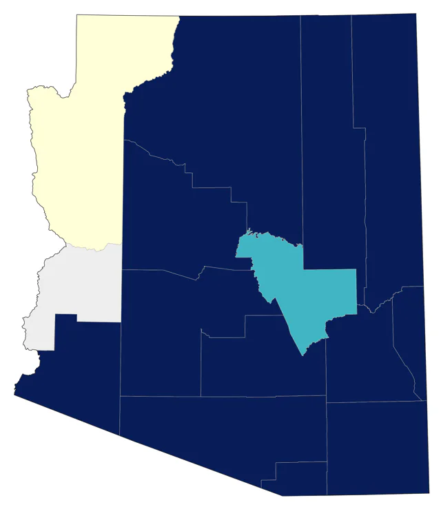 Chihuahuan Meadowlark county map
