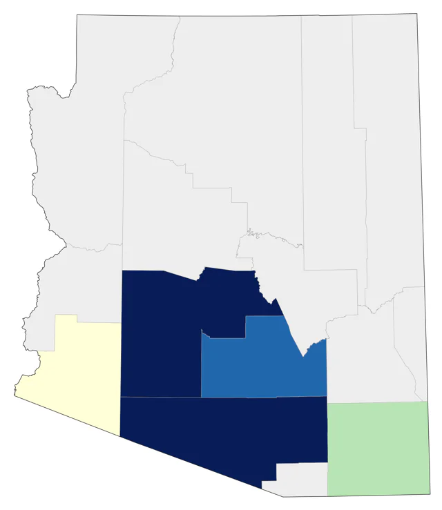 Cockatiel county map
