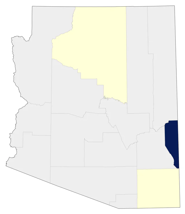 Common Crane county map