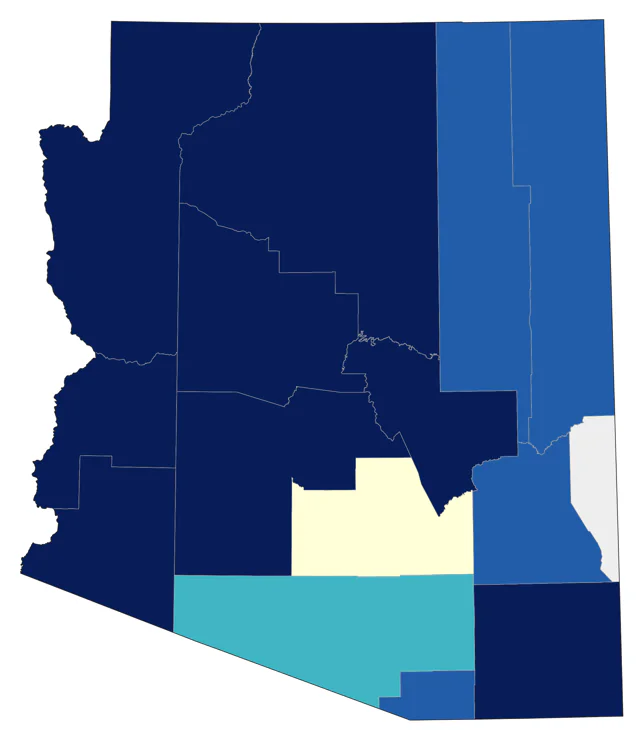 Common Loon county map