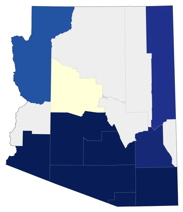 Crested Caracara county map