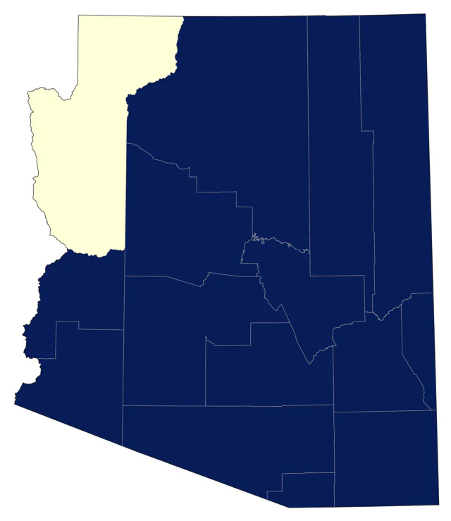 Dusky Flycatcher county map