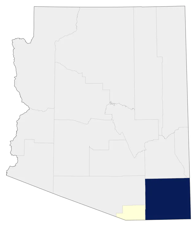 Flame-colored Tanager county map