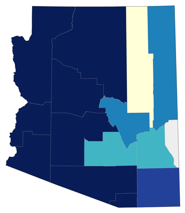 Greater Scaup county map