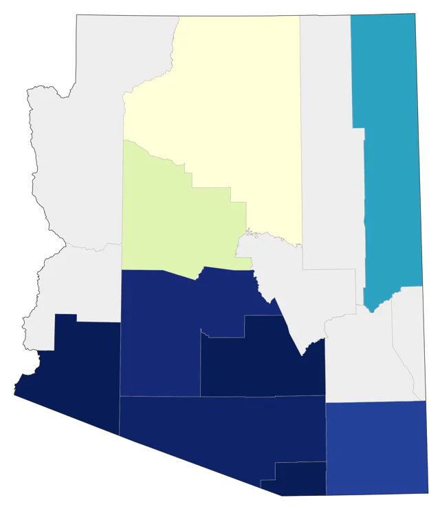 Groove-billed Ani county map