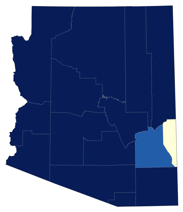 Hooded Merganser county map