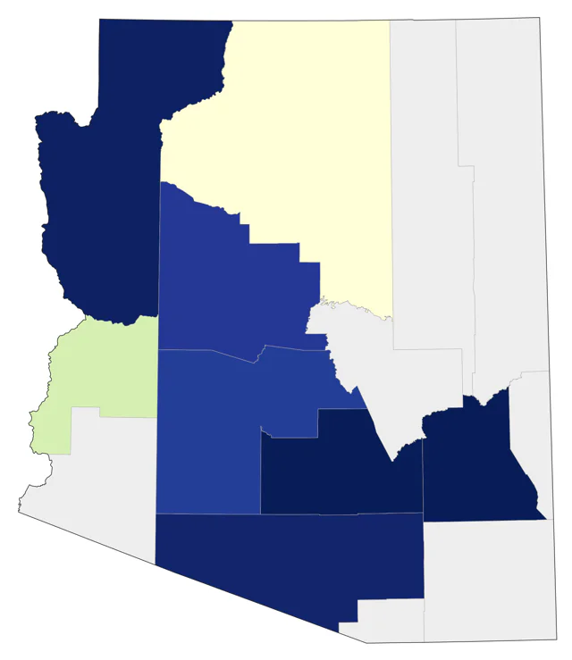 Iceland Gull county map