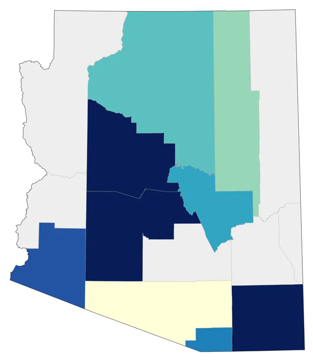 Indian Peafowl county map