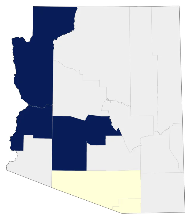 Least Storm-Petrel county map