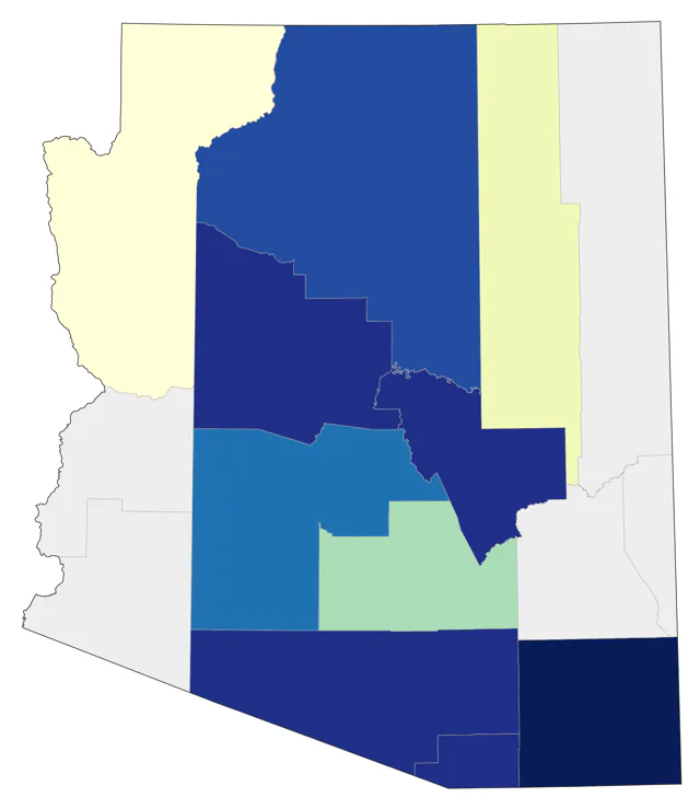 Louisiana Waterthrush county map