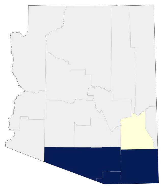 Lucifer Hummingbird county map