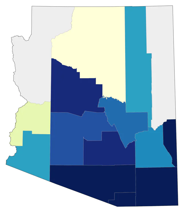 Mississippi Kite county map