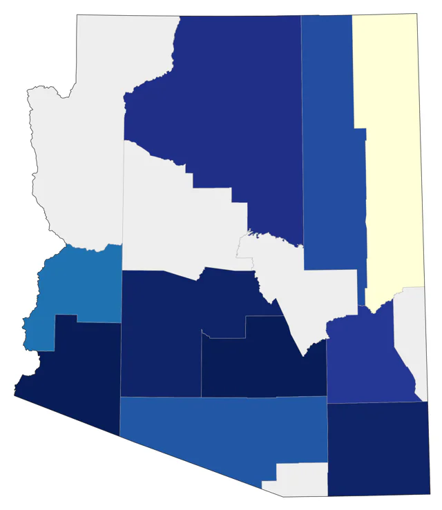 Mountain Plover county map