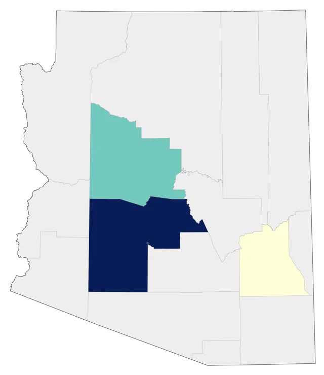 Mute Swan county map