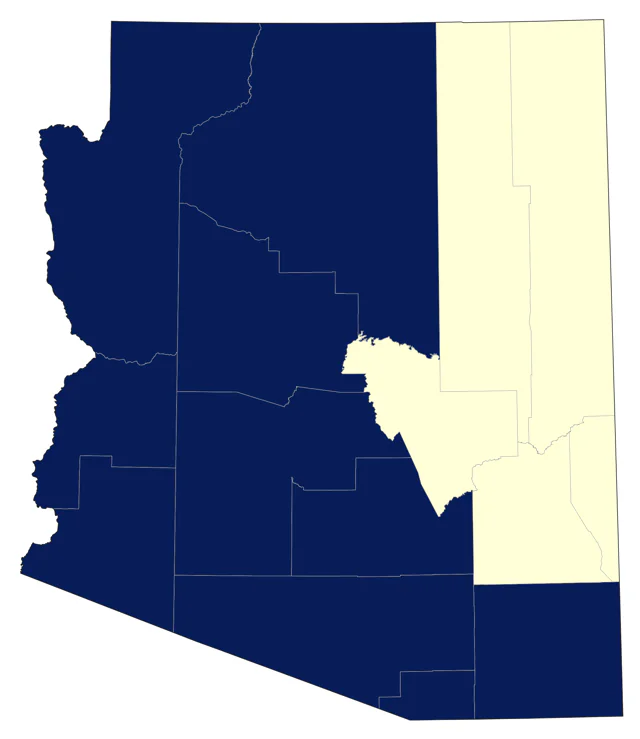 Nashville Warbler county map