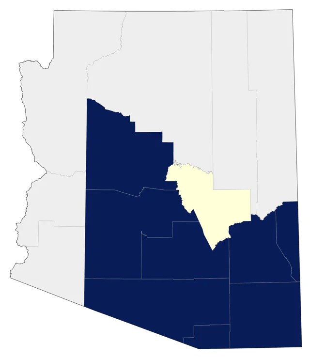 Northern Beardless-Tyrannulet county map
