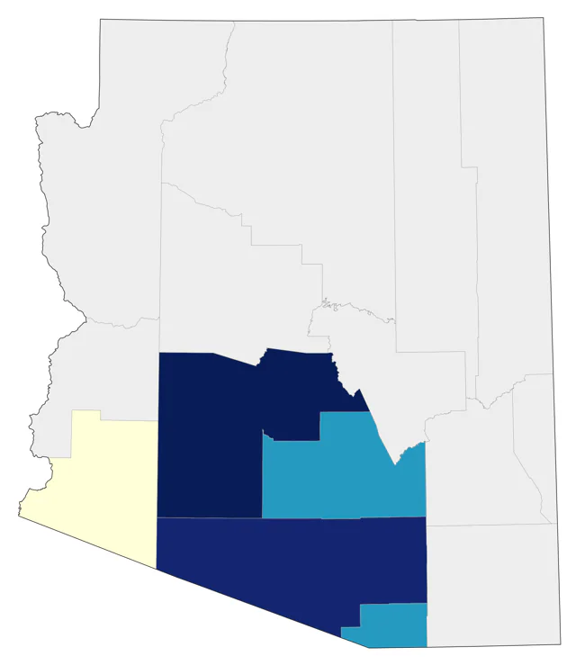 Northern Jacana county map