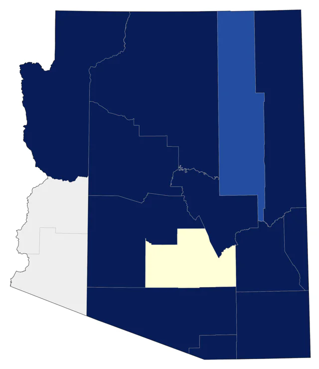 Northern Pygmy-Owl county map