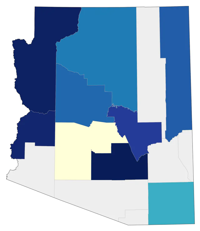 Parasitic Jaeger county map