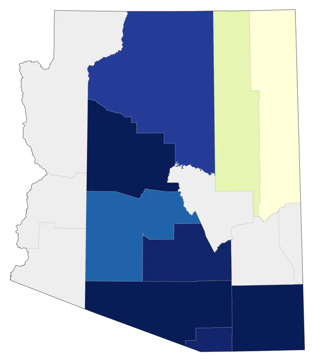 Philadelphia Vireo county map