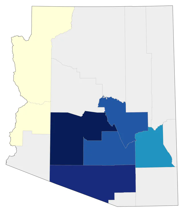 Pomarine Jaeger county map
