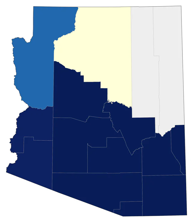 Pyrrhuloxia county map