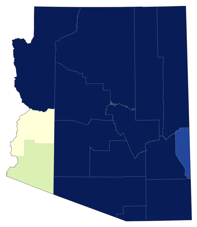 Red Crossbill county map
