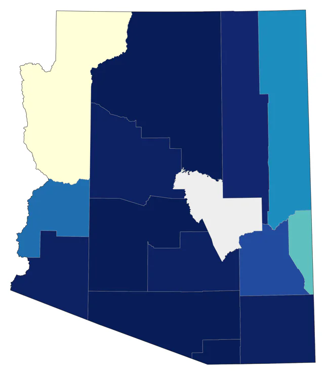 Red-eyed Vireo county map