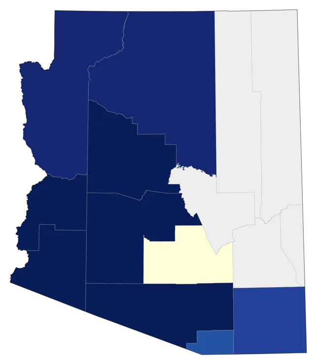 Red-shouldered Hawk county map