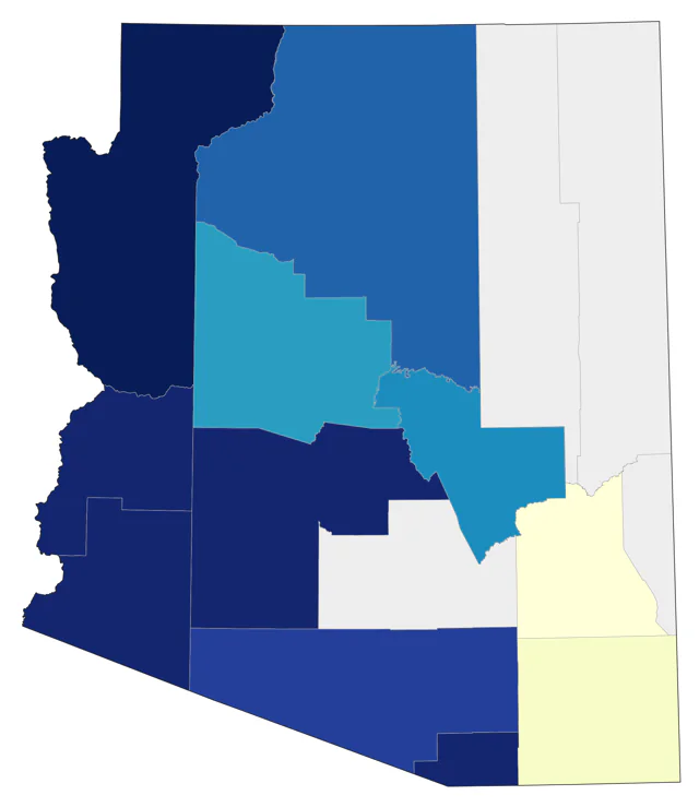 Red-throated Loon county map
