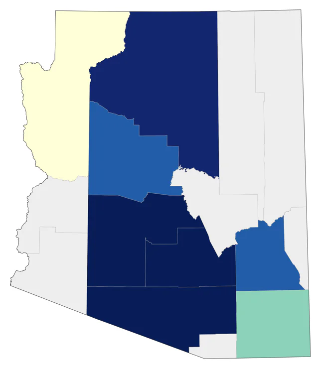 Rosy-faced Lovebird county map